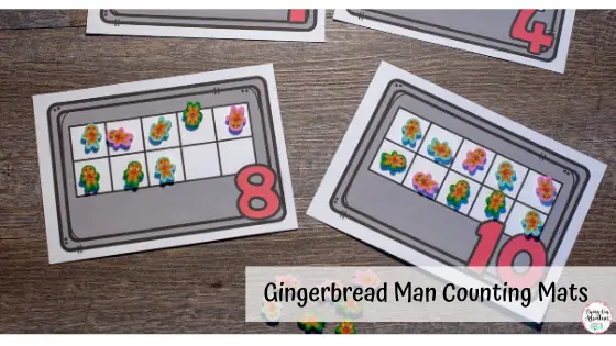 Gingerbread Man Counting Mats