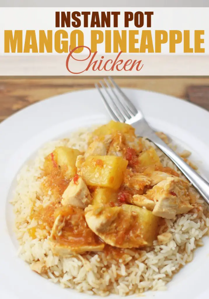 Instant Pot Mango Pineapple Chicken