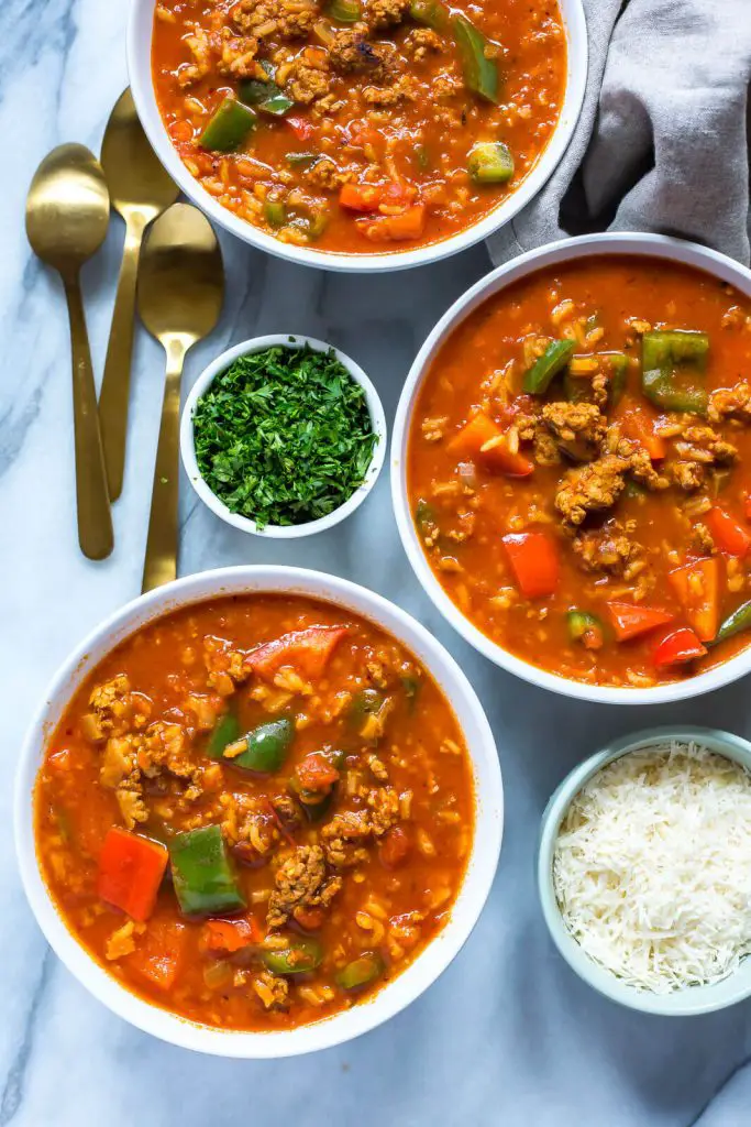 Instant Pot Stuffed Pepper Soup