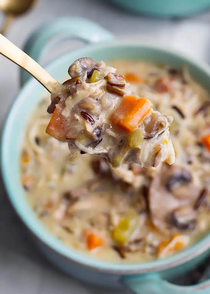 Instant Pot Chicken and Wild Rice Soup