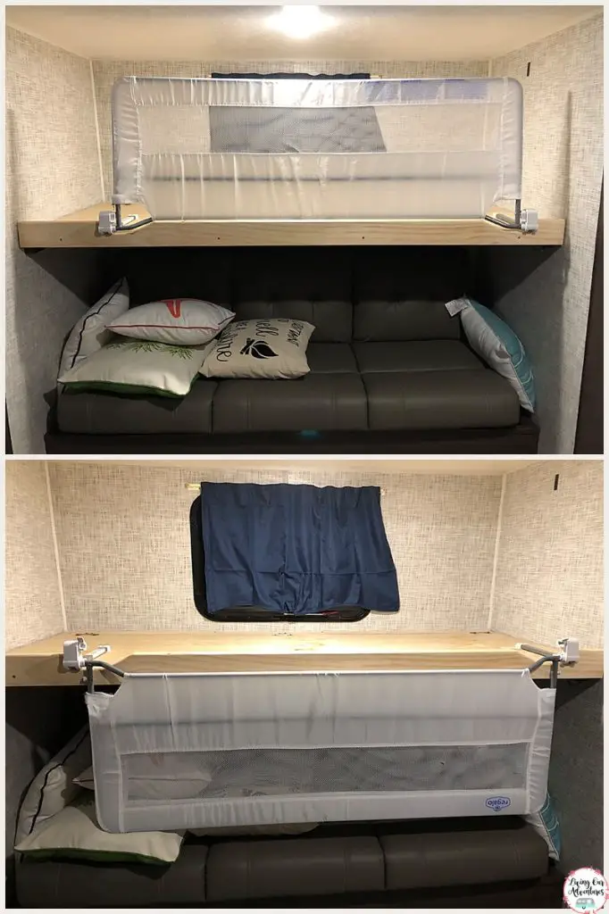 How To Baby Proof A Camper Bunk, Travel Trailer Bunk Bed Rails
