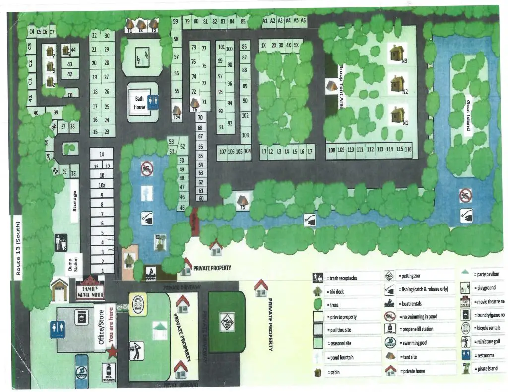 Lake Somerset Campground Map