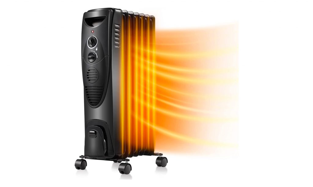 oil space heater- alternative heat sources in a camper